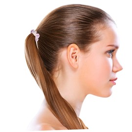 Mikinona 12pcs Floral Hair Ties Ponytail Holders Elastic Hair Ropes Women Bands for Party and Performance