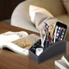 XNONE Remote Control Holder Leather Remote Control Organiser with 4