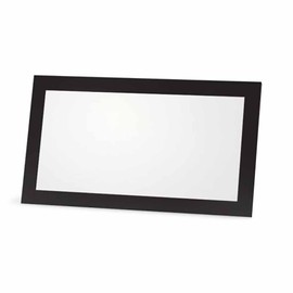 Black and Gray Place Cards - Flat or Tent Style - 10 or 50 Pack - White Blank Front with Border - Placement Table Name Seating Stationery Party Supplies - Occasion or Dinner Event (10, Flat Style)