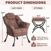 Lazy Chair with Ottoman - Modern Lounge Chair for Small