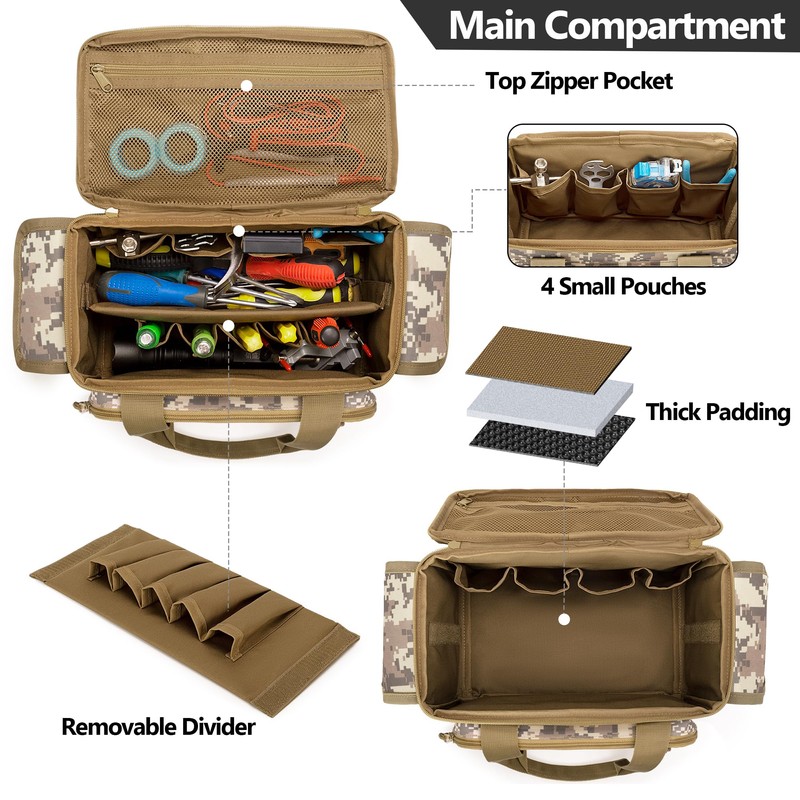 Rexmica Small Tool Bag for Men with Non-Slip and Thick