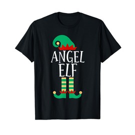 The Angel Elf Funny Family Matching Christmas Pajamas T-Shirt
