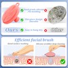 GEENOA Silicone Back & Body & Face Scrubber Set 3PCS,