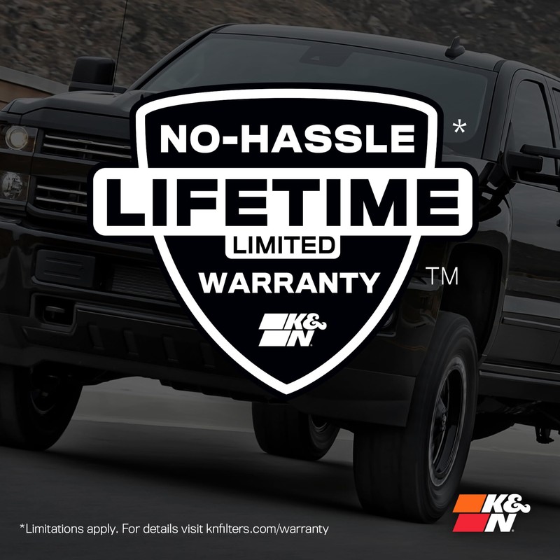 K&N High-Flow Original Lifetime Engine Air Filter: Increase Power: Premium,