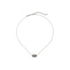 Kendra Scott Elisa womens Pendant Necklace Rhodium/Platinum Drusy One Size