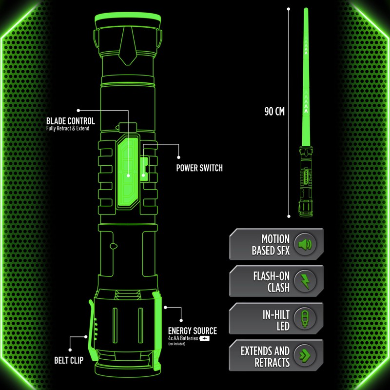 Power Saber Energy Blade Green First Ever Automatic Saber Auto