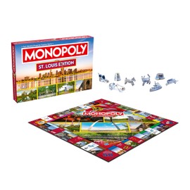 Monopoly Board Game St Louis MO Edition : 2-6 Players Family Board Games for Kids and Adults, Board Games for Kids 8 and up, for Kids and Adults, Ideal for Game Night