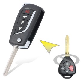 KeyMaster Upgraded Flip Remote Key Fob for Toyota Toyota Camry 2006-2011 HYQ12BBY-4D67