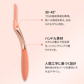 Maksure Face Sleigh Razor Shaving Eyebrow Razor for Sensitive Skin (Includes 1 Replacement Blade) Razor for Women, Suitable for Face, Face, Faith, Eyebrows and Unwanted Hair Treatment