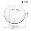 sourcing map Wall Split Flange, Stainless Steel Round Escutcheon Plate