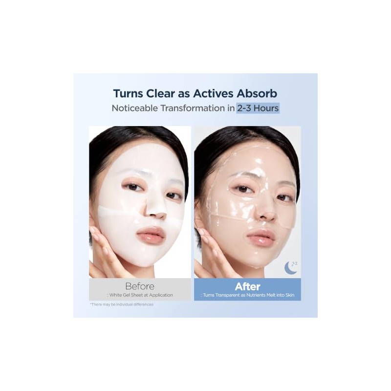 Dermal Mascarilla de Gel de Hidrogel Fundente con cido Hialur