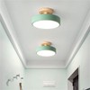 GHiycotdl Led Ceiling Light,3 Color Temperature 3000/4000/6000K,Modern Wood Flush Mount