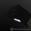 Komine GK-242 12976 Motorcycle Protective Mesh Half Finger Gloves, Black,