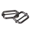COTOWIN Adjustable Metal Slide Rectangle Buckle,Pack of 20 (Gunmetal, 1")
