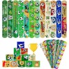 パッチンバンド 子供 子供 応援グッズ サッカー パタパタバンド 12本セット ブレスレット おもちゃ スポーツ柄