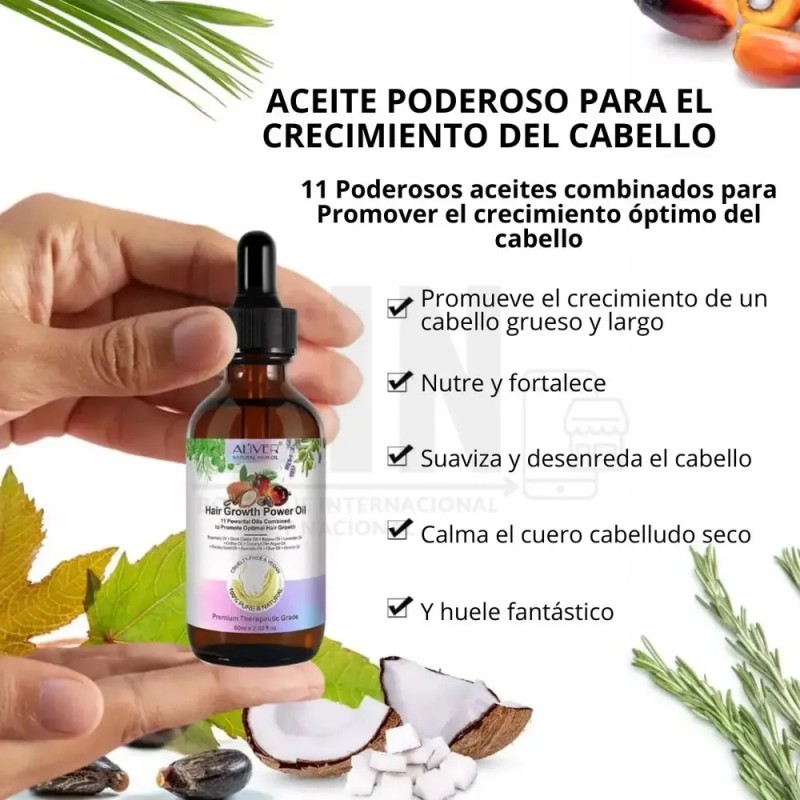 Aliver - Aceite Capilar Natural 11 Aceites Fortalecedor Kit 2pz
