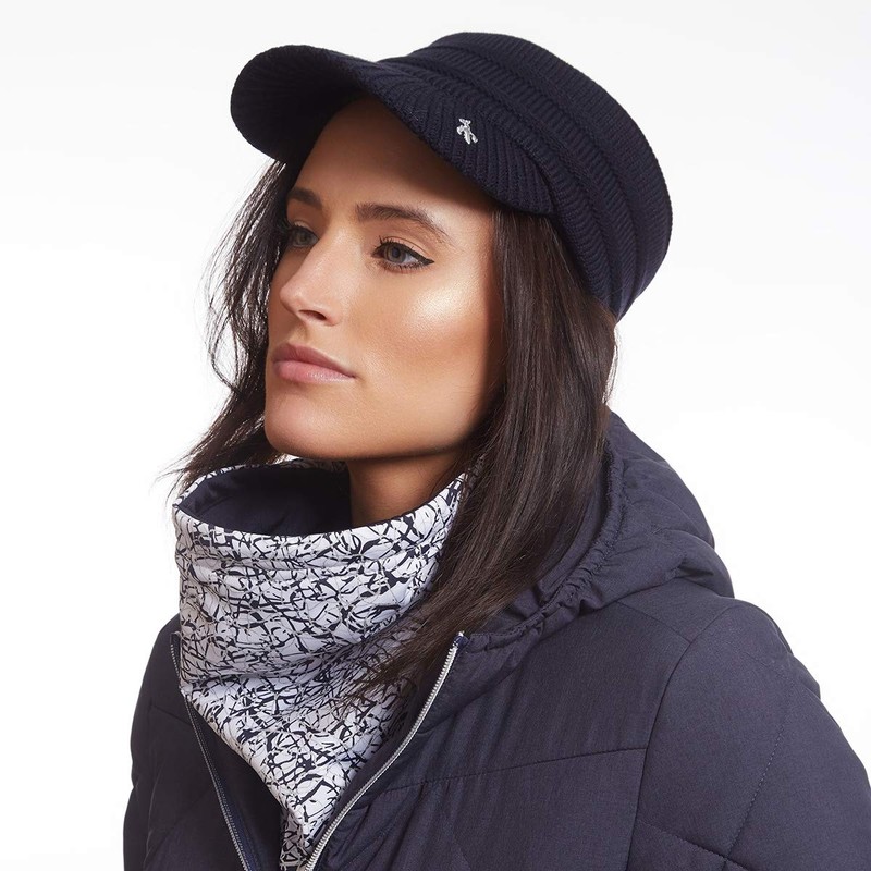 Green Lamb Hillary Knit Visor Navy