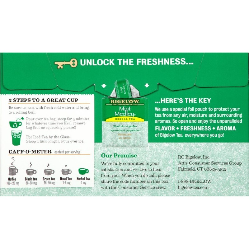 Bigelow Tea Mint Medley 20 Count (Pack of 4)