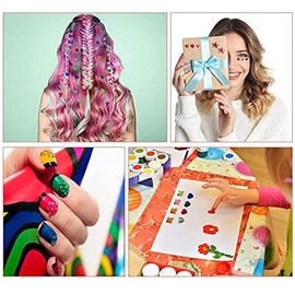 Jixin4you 4 Piece Set of 4 Fashionable Eye Stickers, Eye Stickers, Eye Makeup, Body Stickers, Tattoo Stickers, Hair Accessories, Face, 3D Glitter Stickers, Costume, Jewelry, Long Lasting, Rhinestones,