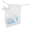 Lunarable Ocean Fabric Pouch Set of 2, Abstract Pattern Sea
