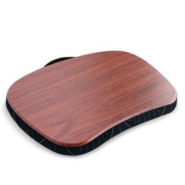 Jasenna Lap Desk,Fits up to 15.6 inch Laptop Bed Table Computer with Soft Pillow and Storage Bag,Gaming Tray and Writing Tray on Bed for Home Office(2-Dark Brown)
