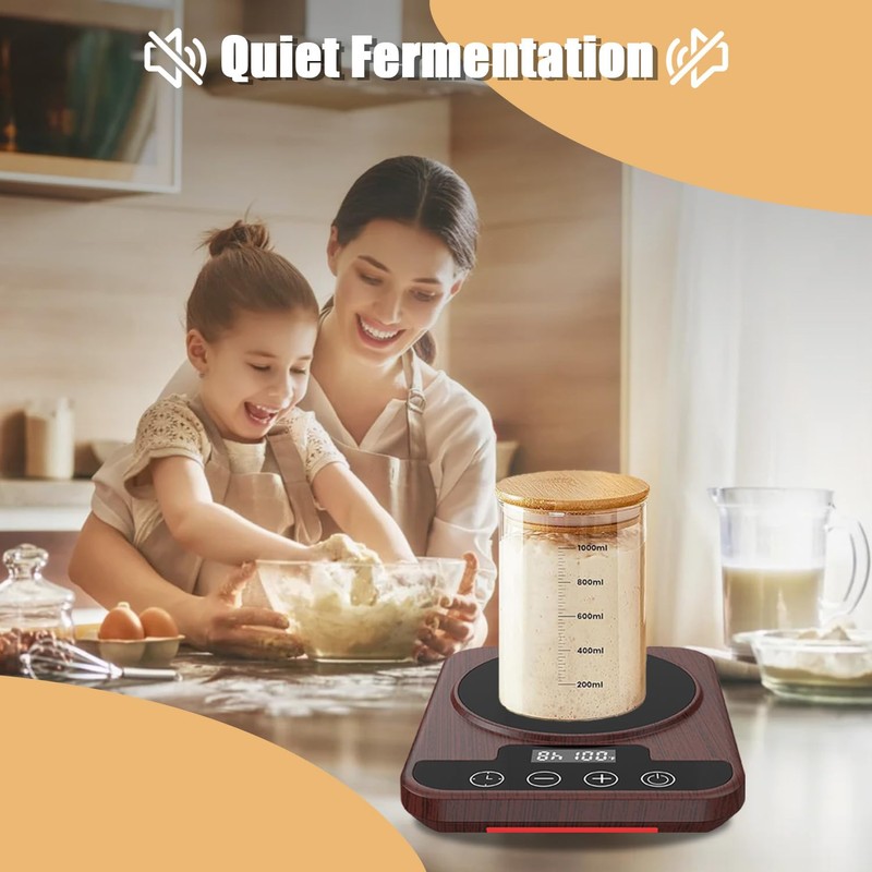 Sourdough Starter Warmer Mat, 12H Timer Warming Heating Pad, Precise