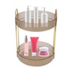 Makeup Organizer Rack 2 Tier 360 Deg Rotation Space Saving