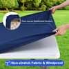 Wolkemer Square Waterproof Fitted Tablecloth 34x34 Inch - Windproof Washable