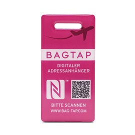 Bagtap - PVC - Digital Luggage and Travel Tag, PVC pink
