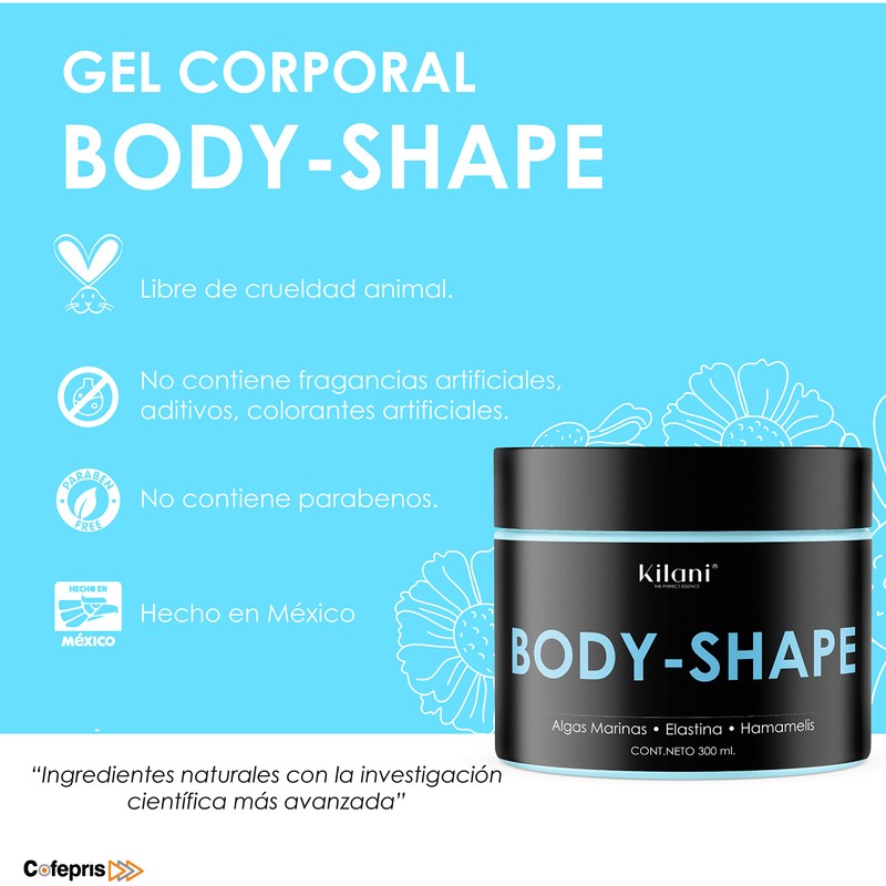 Gel Corporal Tonifica + Reduce - Algas Marinas, Elastina y