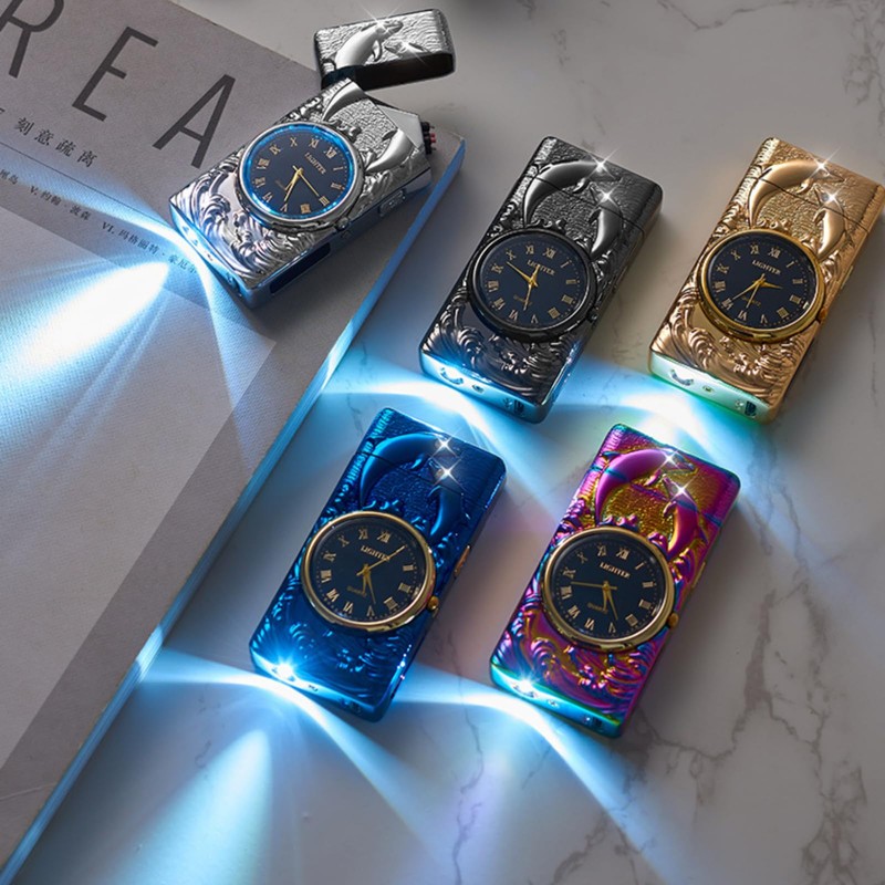 YOZWOO Dolphin Lighter Electric Candle Lighters USB Rechargeable Lighter Dual