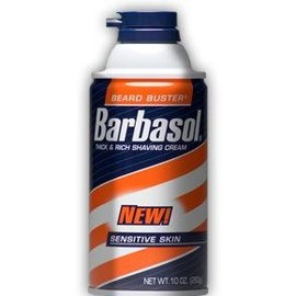 Barbasol Shave Cream for Sensitive Skin-11 oz (Quantity of 6) by Barbasol
