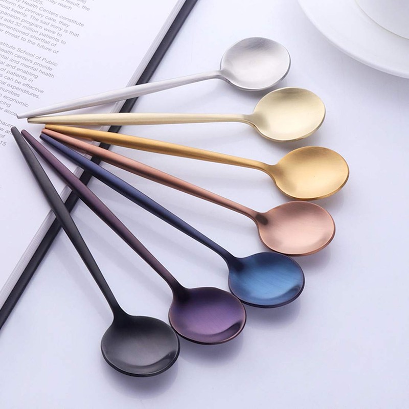 Bisda Portuguese Style Coffee Spoon Teaspoon Spoon Set 18-8 Stainless