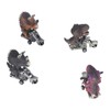 4Pcs Dinosaur Motorbike Toy Motorcycle PVC Pull Car Home Decoration