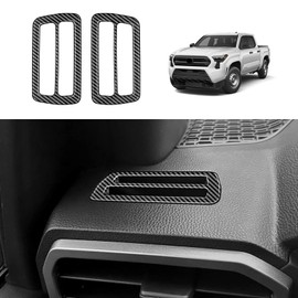 ushilife Dashboard Air Vent Outlet A/C Decorative Cover Trim Compatible with Toyota Tacoma 2024 2025, Center Console Dashboard Air Vent Outlet Cover, ABS Air Vent Outlet Cover Trim Frame