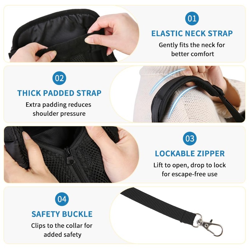 Mosago Dog Backpack Carrier, Legs-Out Chest Carrier for Small Dogs