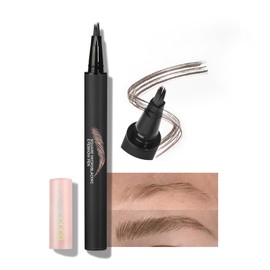 Anglicolor Microblading Eyebrow Pen, Liquid Eyebrow Pen, Square Angled Eyebrow Brush Natural Hair-Like Brow, Long-Lasting, Waterproof Eye brow Pencil for Women and Girls Makeup (01 Caramel Blonde)