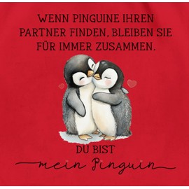 Turnbeutel Rucksack - Taschen - Wenn Pinguine ihren Partner finden bleiben sie für immer zusammen I Partner Geschenke Valentinstag Geschenke Pärchen Jahrestag Geschenk Paare Weihnachten - Unisize