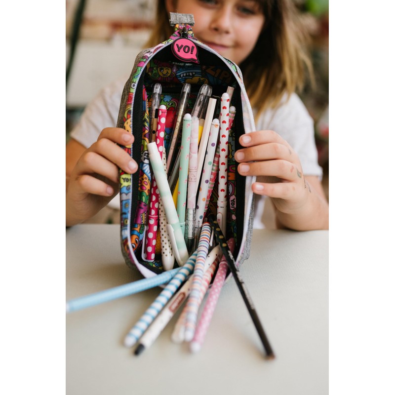 ZIPIT Lenny Pencil Case | Large Capacity Pencil Pouch |