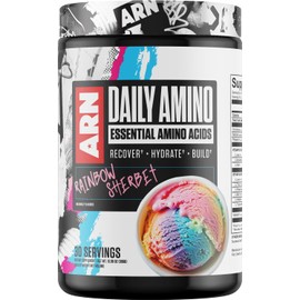 Arms Race Nutrition | ARN | Daily Amino Essential Amino Acids (30 Servings, Rainbow Sherbet)