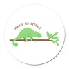 CafePress Chameleon Lizard Hang 5.5" Round Car Magnet Magnetic Bumper