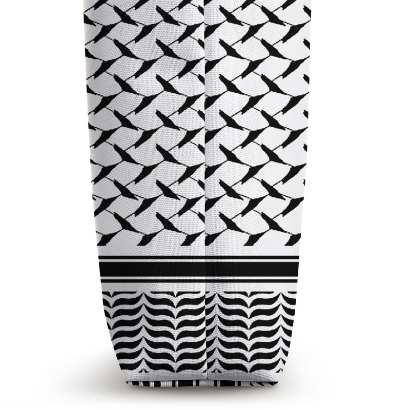 Palestine Map Flag Palestinian Pride Keffiyeh Scarf Arab Tote Bag