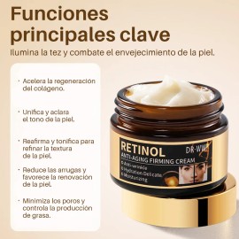 Crema Facial MOPOYAT Con Retinol 50ml Antiarrugas Hipoalergénica Día Noche
