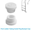 Pool Ladder Bumpers for Inground Pool White Rubber Ladder Foot