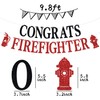 CONGRATS FIREFIGHTER Banner, Class of 2023/Congrats Grad, Fire Department Graduation
