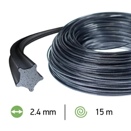 OREGON 110985E Nylium Star Strimmer Line, 2.4 mm, 15 m