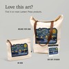 Lantern Press Alaska, Starry Night, Ski, 100% Cotton Zipper Pouch,