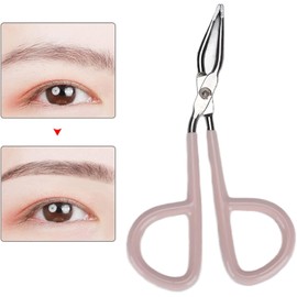 Pinzas para Cejas Pinzas para Moldear las Cejas Herramienta de Maquillaje para Depilación Facial Depilación Encarnada Pinza de Depilación de Acero Inoxidable con de Molienda para Depilación