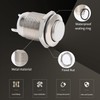 Aurooooa Push Button Switch, On/Off, 0.5 inch (12 mm), Waterproof