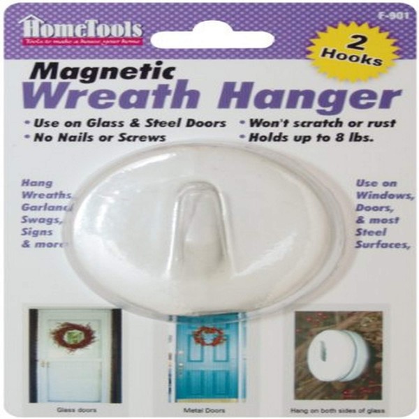 F-901 Magnetic Wreath Hanger - 2-1/2" Diameter - Holds up